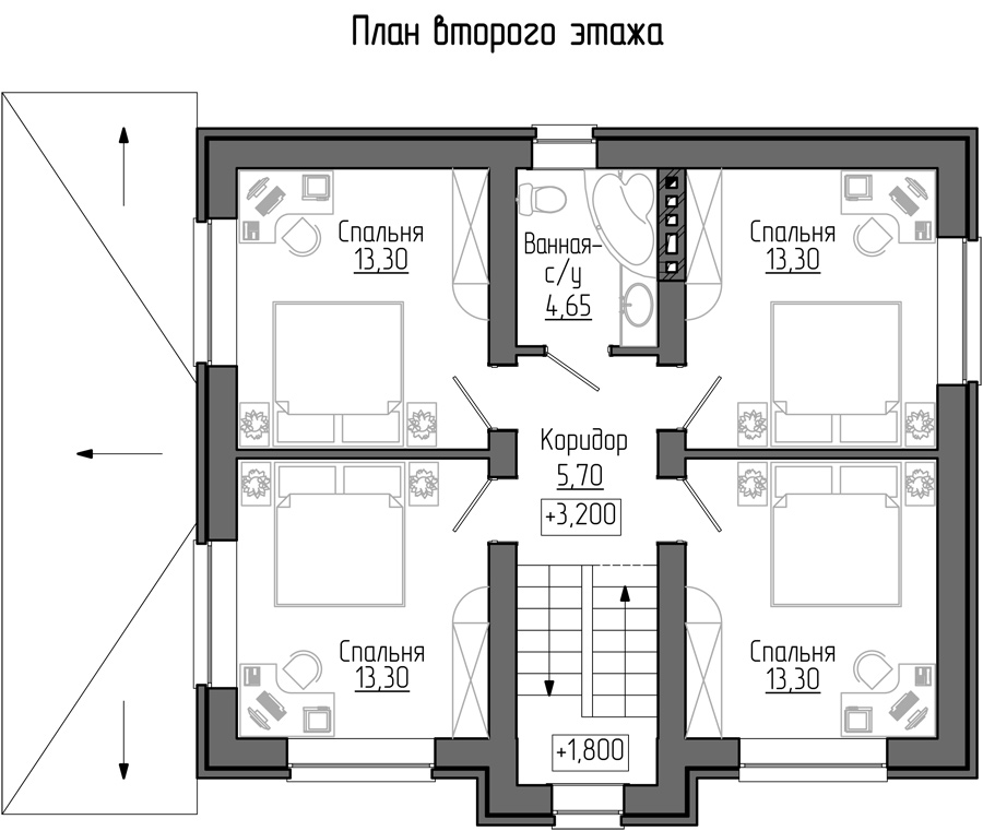 План второго этажа