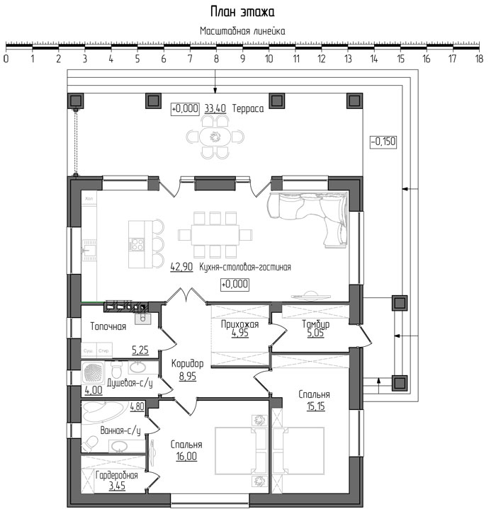 План этажа Барх Хауса